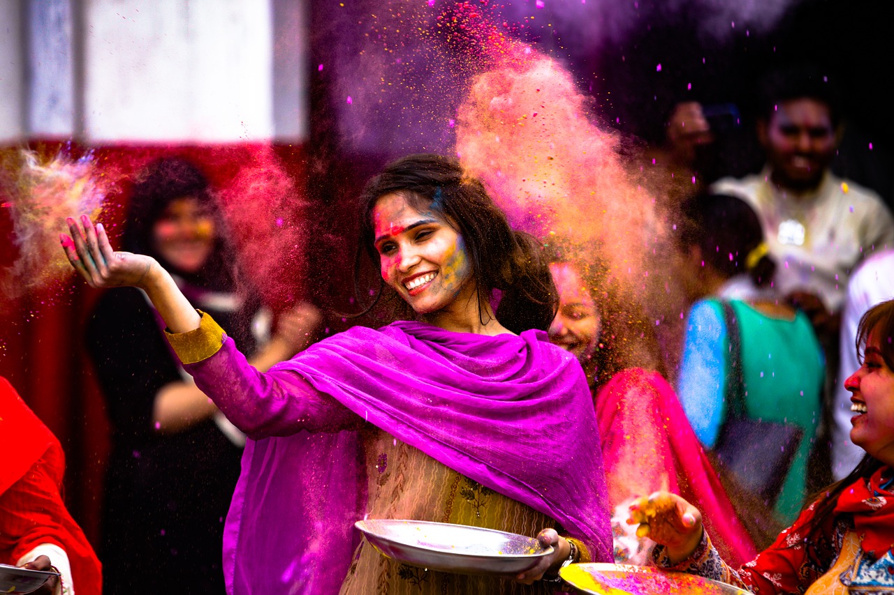 La fête des couleurs en Inde